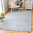 Haddan Hand Tufted Viscose/Wool Rug in Blue-51402318