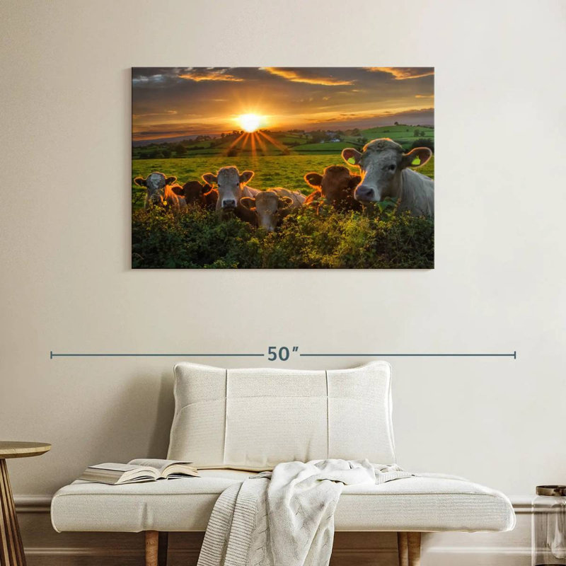 Brampt, vaches au coucher du soleil