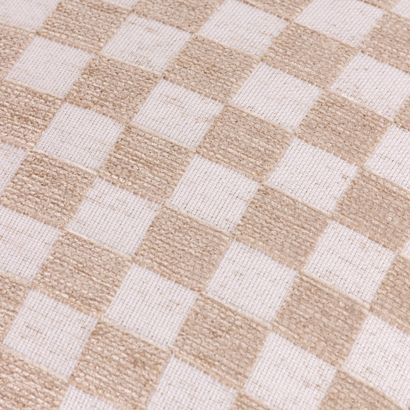 Larro Square Throw Cushion, Beige, Polyester