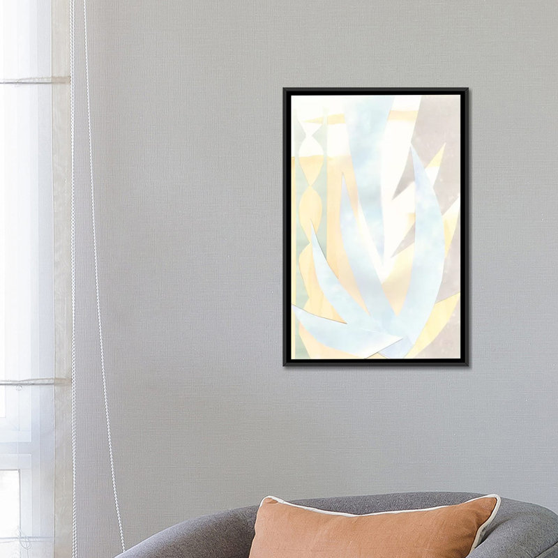 «Painted Desert III», impression sur toile, H 26 po x l 18 po x P 1,5 po, Toile avec cadre noir, Pas de tapis