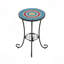 Table d'appoint de patio avec tablette