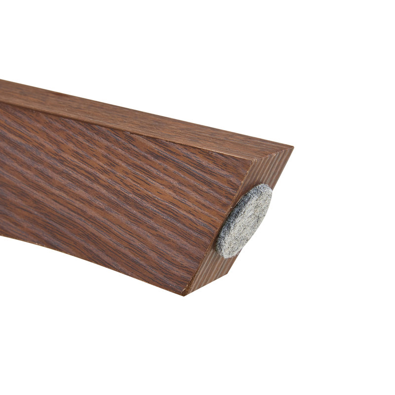 31.5" Glass Coffee Table, Mid-Century Modern Style, Walnut