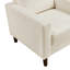 Chaise de salon moderne en velours côtelé rembourré avec coussin confortable en bois massif 1pc-757385417