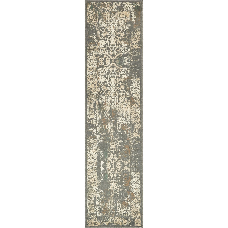 Everalda Geometric Indoor Rug, Runner 2'7" x 10'