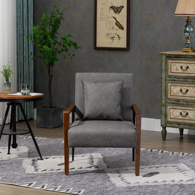 Khoen Faux Leather Armchair