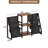 Record Player Stand with Vinyl Storage, Record Player Table with Vinyl Record Storage Up to 280 Albums, Turnta ble Stand with Record Holder Display Shelf, Record Cabinet for Media Stereo Audio-1549275680