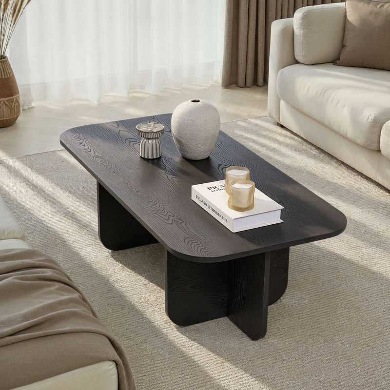 Coffee Table, 60cm H x 120cm W x 41cm D, Wood Black