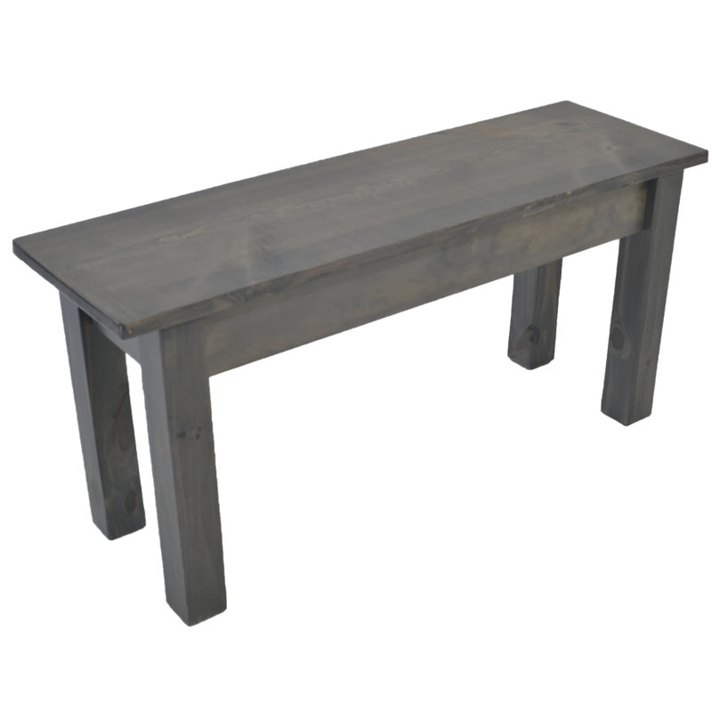 Ariana Solid Wood Bench, 17" H x 72" W x 12" D