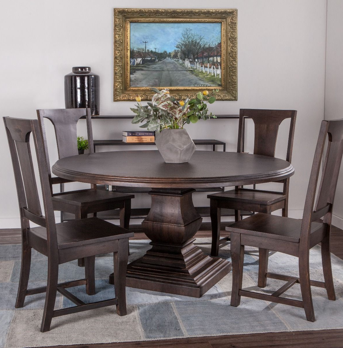 Colbourne Round Dining Table, 60" L x 60" W