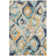 Theresa Geometric Blue / Multi Area Rug