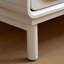 Commode d'appoint simple en bois blanc