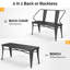Banc d'extérieur Mid-Century