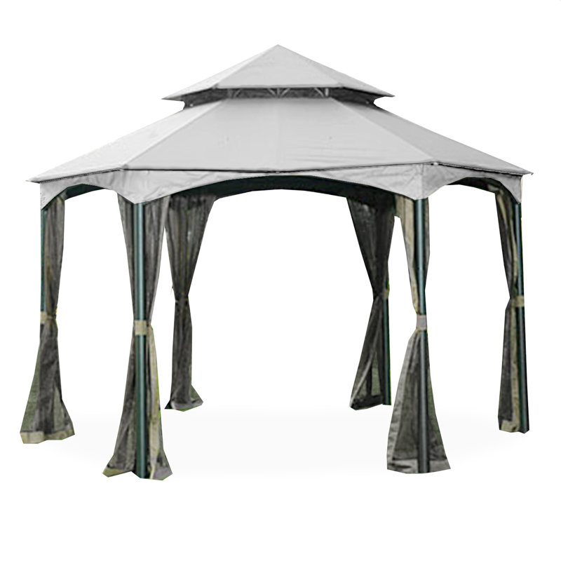 Auvent de remplacement pour abri de jardin, Gris ardoise, Tissu Riplock 350
