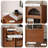 Modern Brown Solid Wood Accent Cabinet
