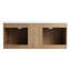 Meuble-lavabo mural 48 po avec lavabo double, charnière de porte à fermeture en douceur