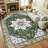 Machine Washable Non-Slip Green Oriental Area Rug-1683931767