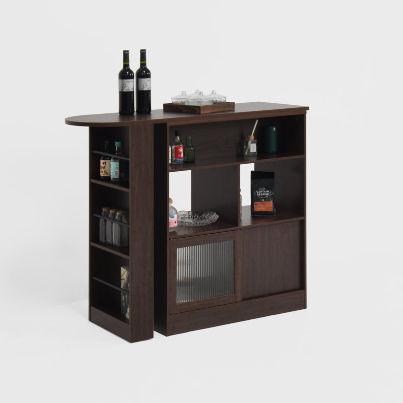 Counter Height Dining Cabinet with 6 Storage space