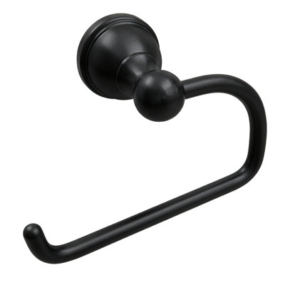 Porte-papier hygiénique mural, porte-papier hygiénique robuste avec design minimaliste moderne, noir mat