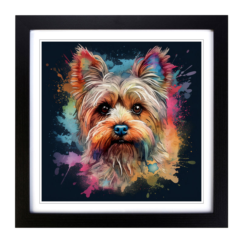 Single Picture Frame Print on Wood, Black Framed