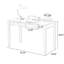 Bureaux rectangulaires en bois massif cerisier