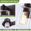14'' 2-Light Oil Rubbed Bronze Bathroom Vanity Light with Glass Shade-41115438-33687317