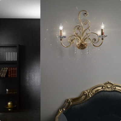 Damasco 2 - Light Candle Wall Light
