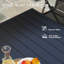 Square Metal Outdoor Bistro Table , 80.00cm W 80.00cm D