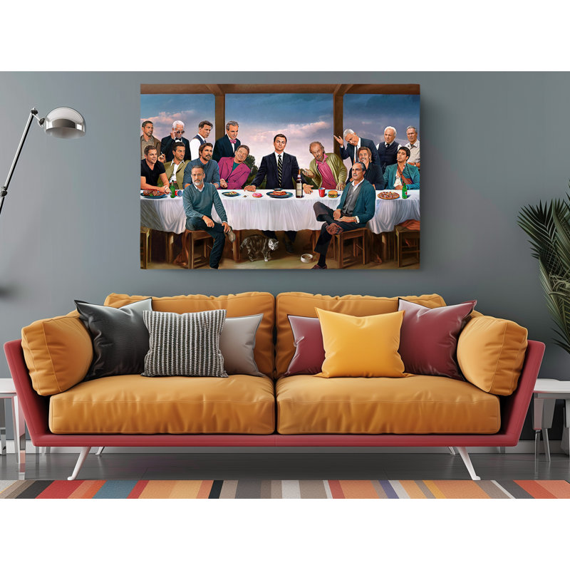 «Last Supper Hollywood Stars Celebrities», reproduction sur toile, H 40 po x l 60 po x P 1 po