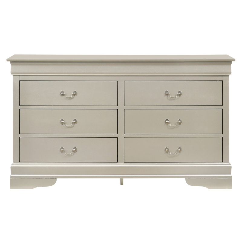 Commode Louisphillipe, champagne argenté, Champagne