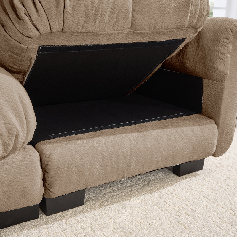  Canapé en chenille Cloud, Brown Chenille