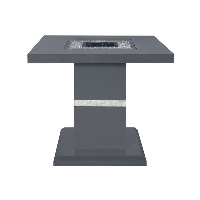 Table de bout Monaco gris foncé