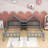 Daebreona Double Twin Platform Bed with House-shaped Headboard and a Built-in Nightstand-573620828