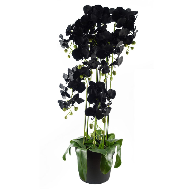 Artificial Arrangement in Pot, Black