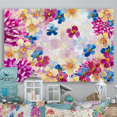 Huile sur toile, art printanier sur toile