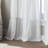 Flounced Curtain Panel, 84-Inch, White
