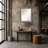 Driftwood Tan Beveled Wood Framed Wall Mirror-119440644