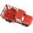  Rustic Red Truck Metal Wine Rack