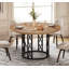 Round Unfinished Metal Base Dining Table-209400650