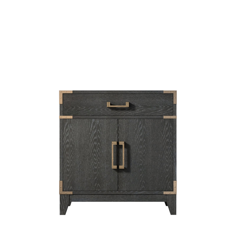 Meuble-lavabo simple l 30 po x P 22 po Laurel, Chêne noir