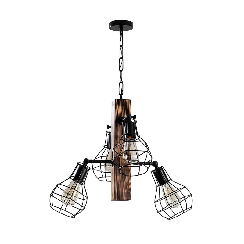 Fleeton 4 - Light Black Sputnik Pendant