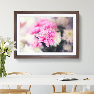 Pink and White Flowers - Picture Frame Graphic Art