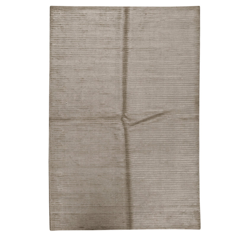 Hand Knotted Area Rug in White
