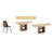 Extendable Dining Table Sets(must Include Both Table And Chair) Wood Mdf Modern Kitchen