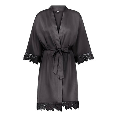 Satin Sateen Women Above Knee Bathrobe