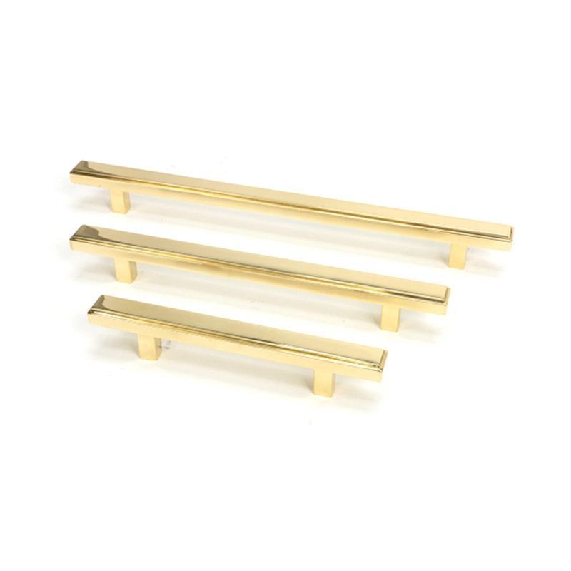 Polished Chrome Scully Pull Handle - Small, Polished Brass, 22.4 cm