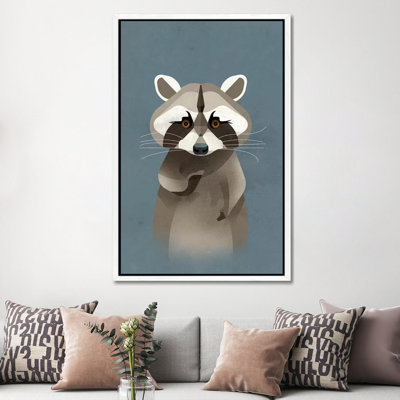 Racoon 1 Piece Wall Art on Canvas