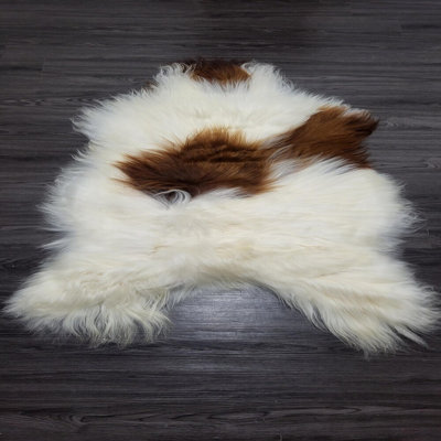 Icelandic Sheepskin Rug Soft Silky Long Wool #c705
