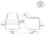 Fauteuil d'appoint pivotant en cuir Grayton-108739215