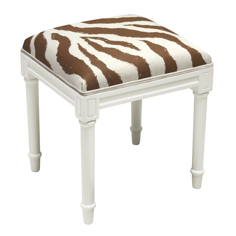 Ahloni Solid Wood Accent Stool, Brown