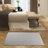 Solid Color Machine Made Tufted Polyester Area Rug in Gray Set-1748862990